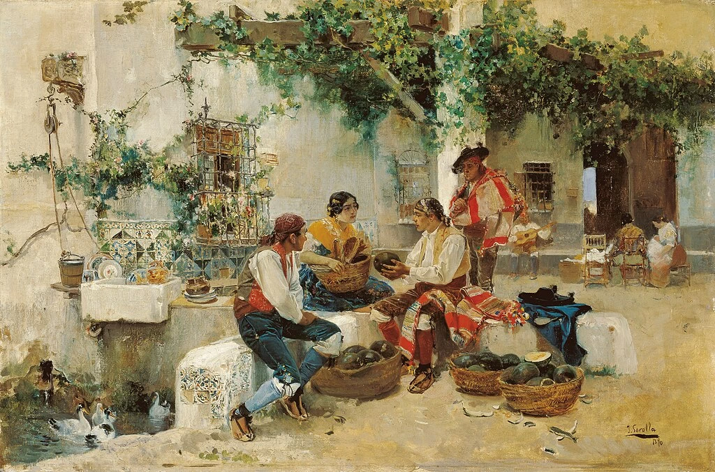 Vendita di meloni - Museo Carmen Thyssen Malaga